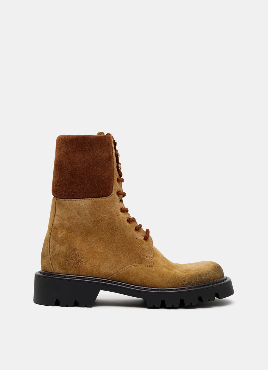 Sierra Combat Boot in Suede