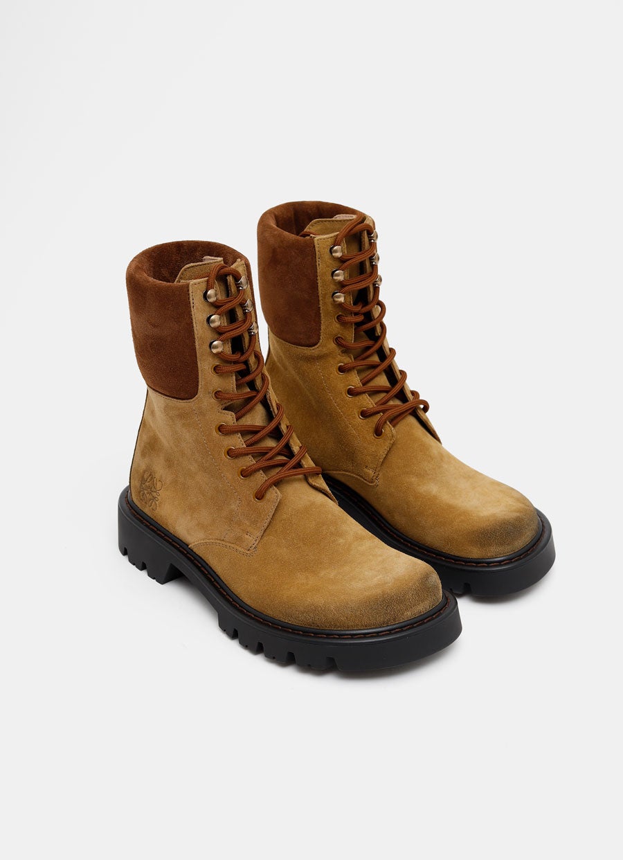 Sierra Combat Boot in Suede