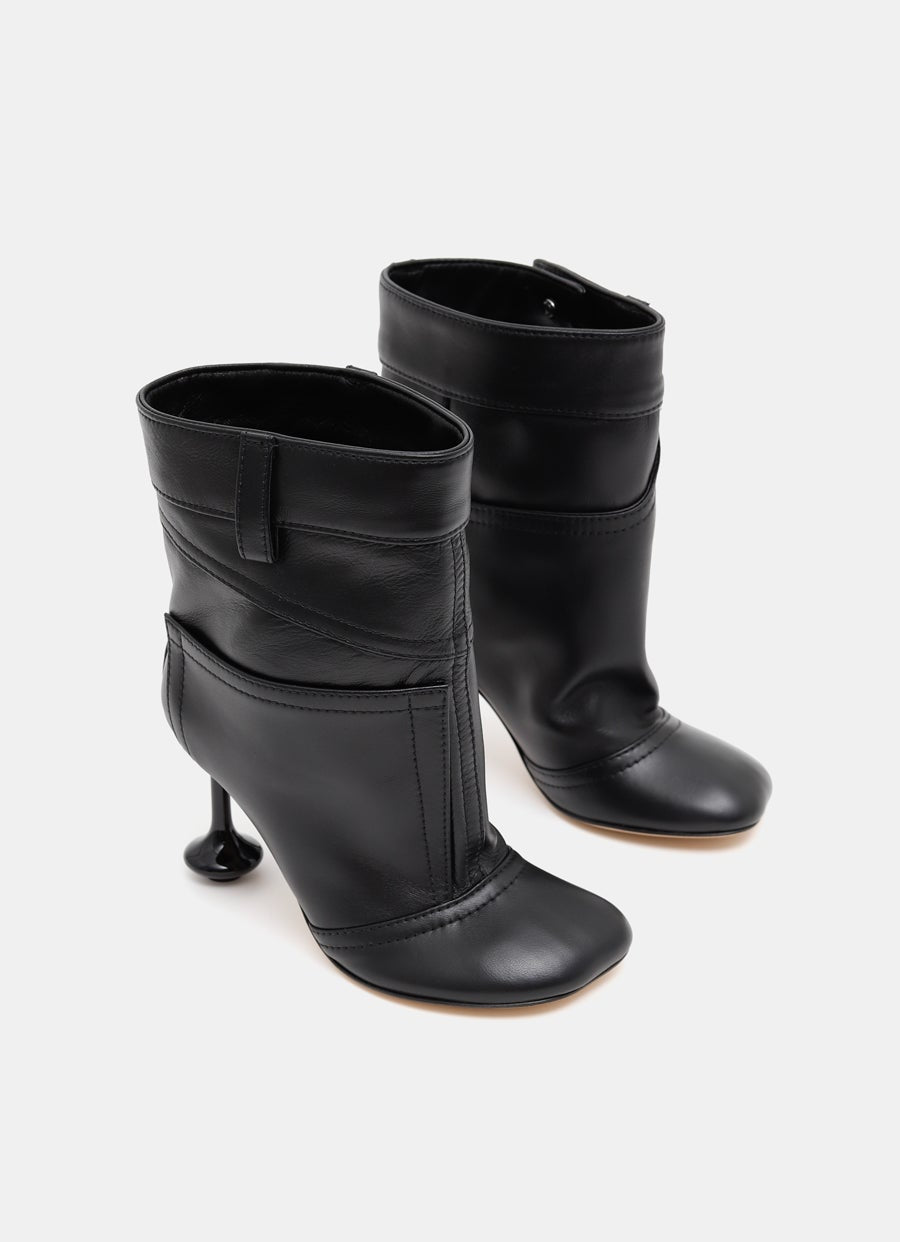 Toy ankle bootie in nappa lambskin