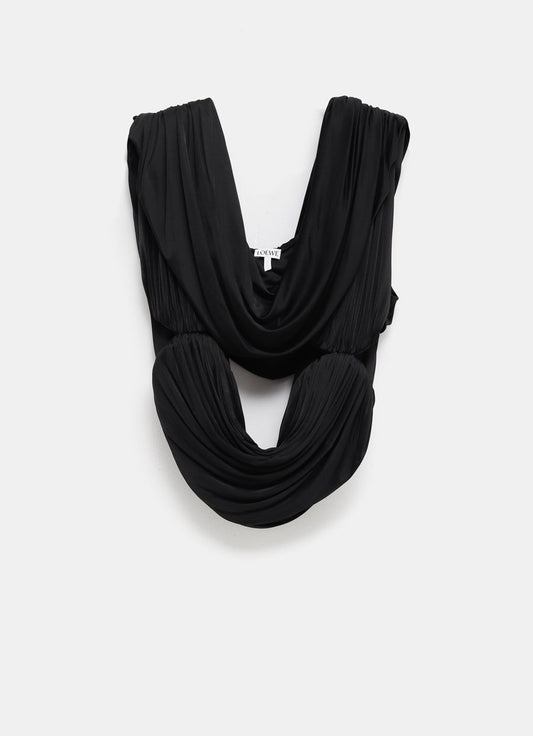 Draped top in viscose