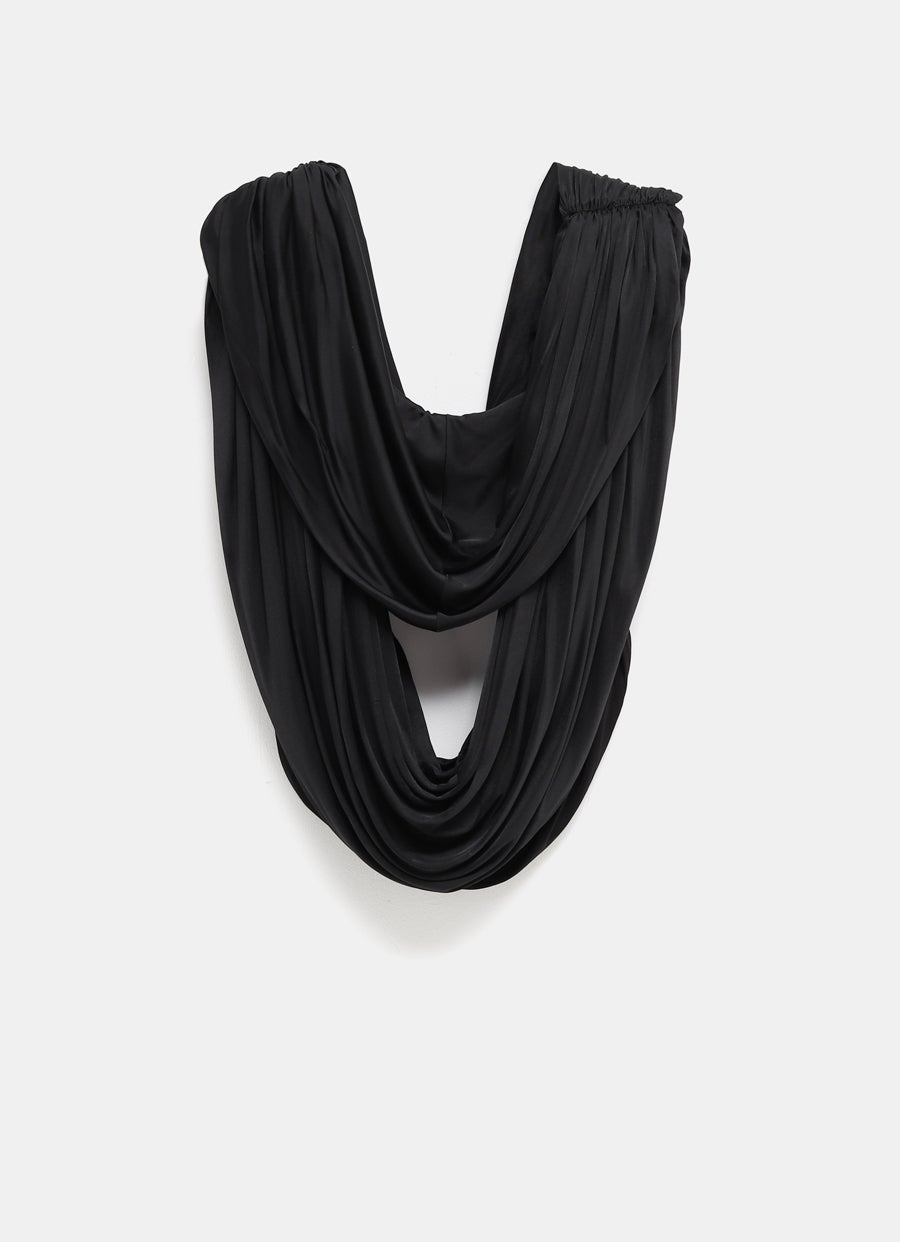 Draped top in viscose