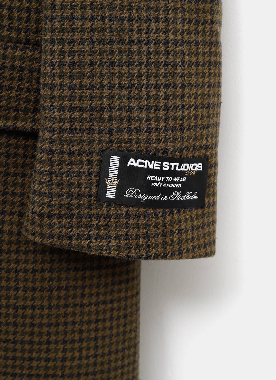 Wool Checked Coat