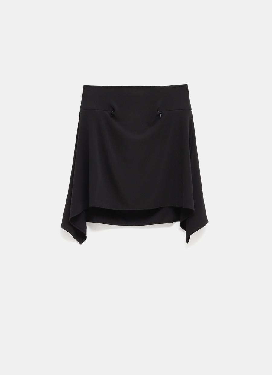 Draped Mini Skirt