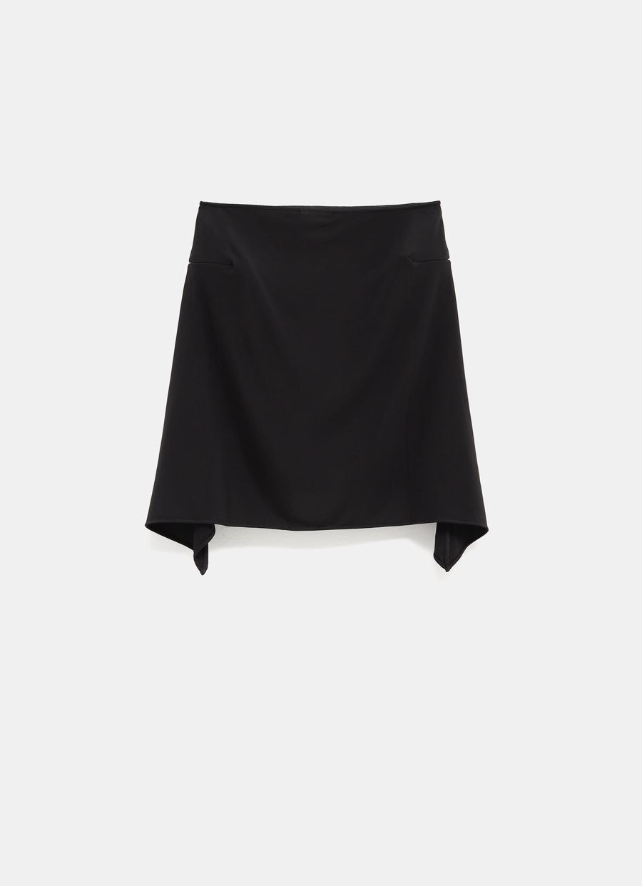 Draped Mini Skirt