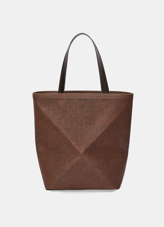 XL Puzzle Fold Tote in Waxed Canvas