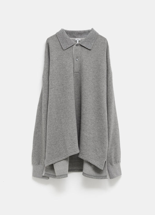 Polo Sweatshirt in Cotton and Cashmere