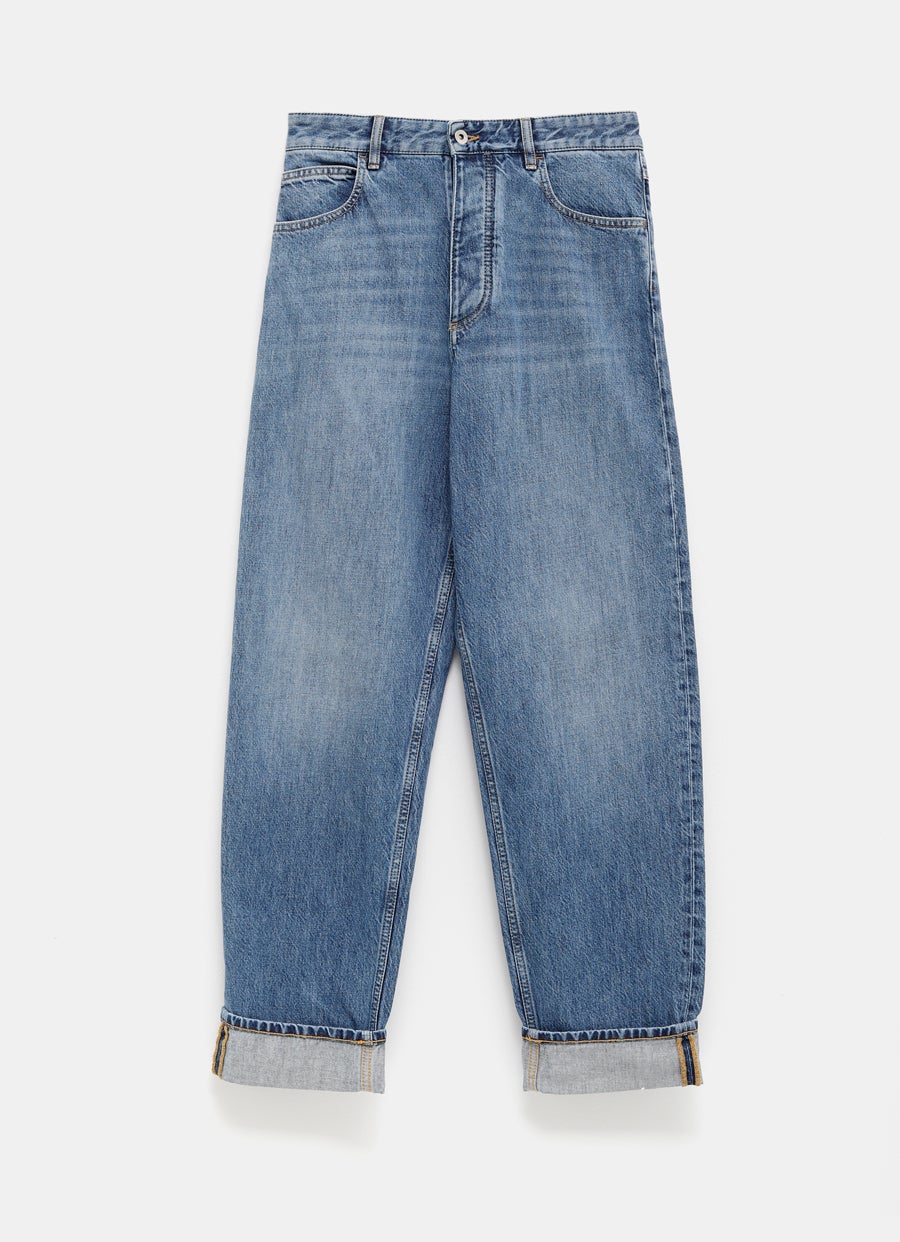 Vintage Indigo Turned Up Denim