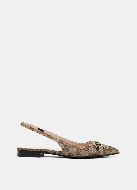 Horsebit Slingback Ballet Flat