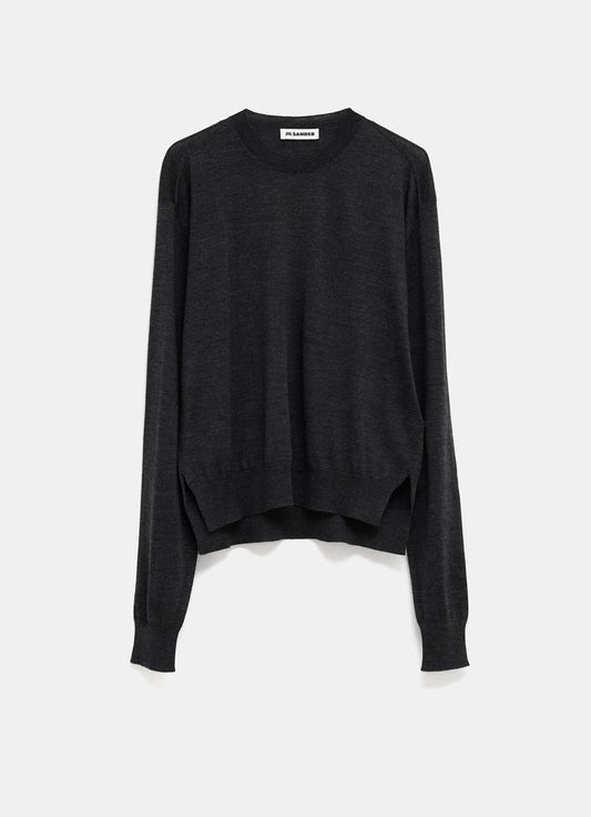 Fine Knit Sweater with Slits