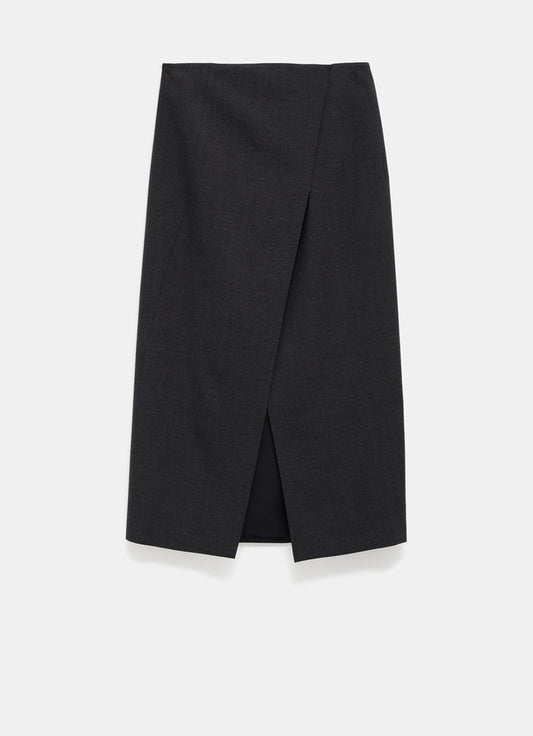 Wool Gabardine Skirt