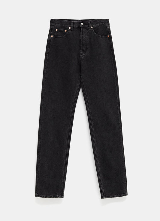 Straight Denim Pant with Laser Detail