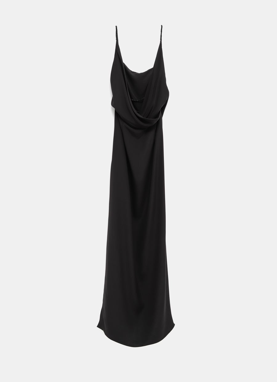 Sleeveless Low-Back Maxi Dress