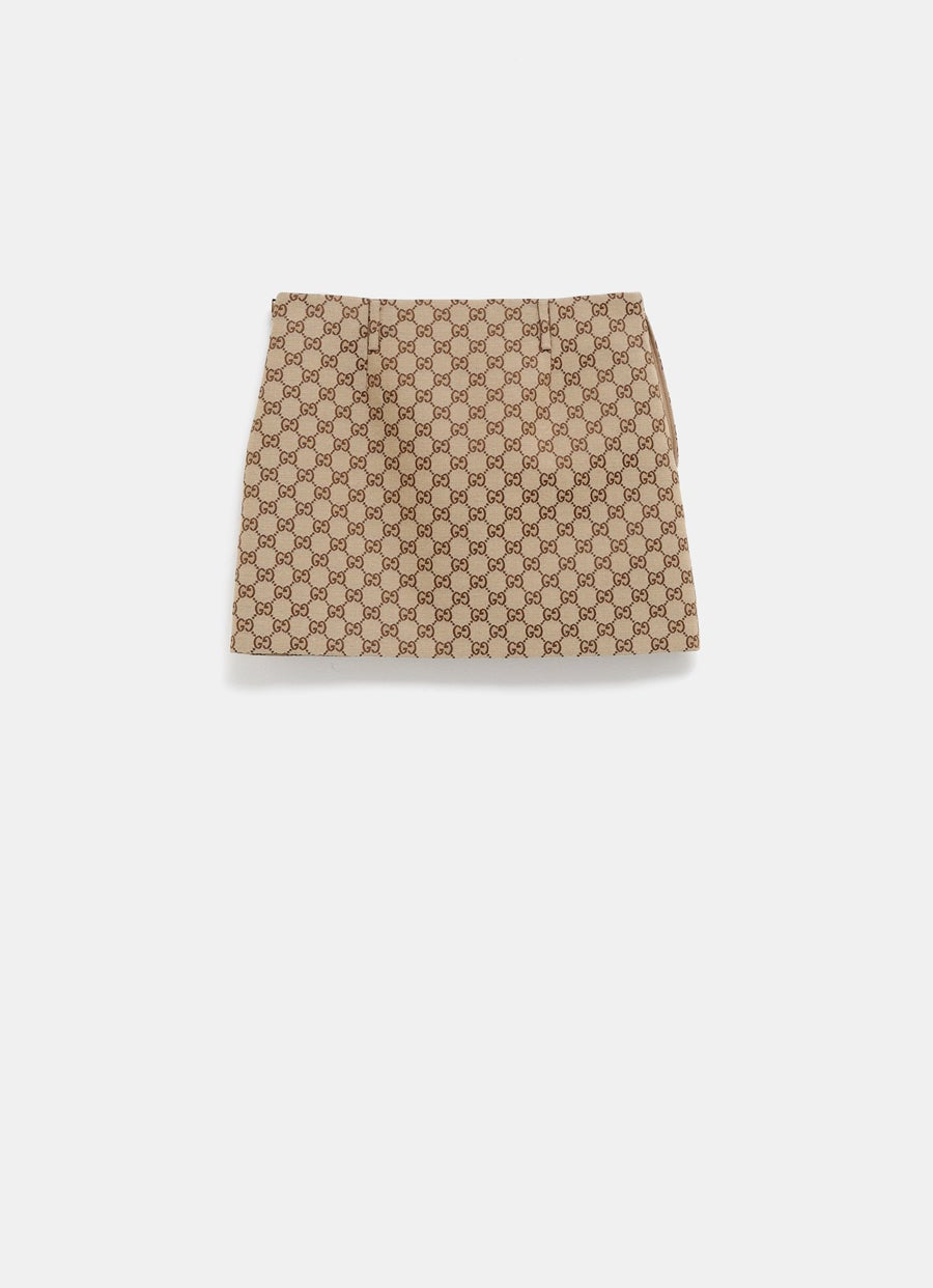 GG Canvas Mini Skirt