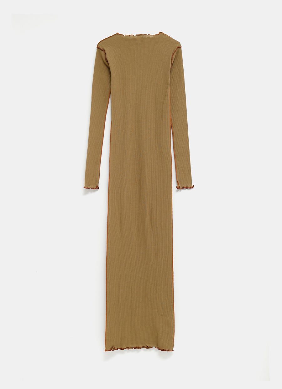 Vein Long Sleeve Dress