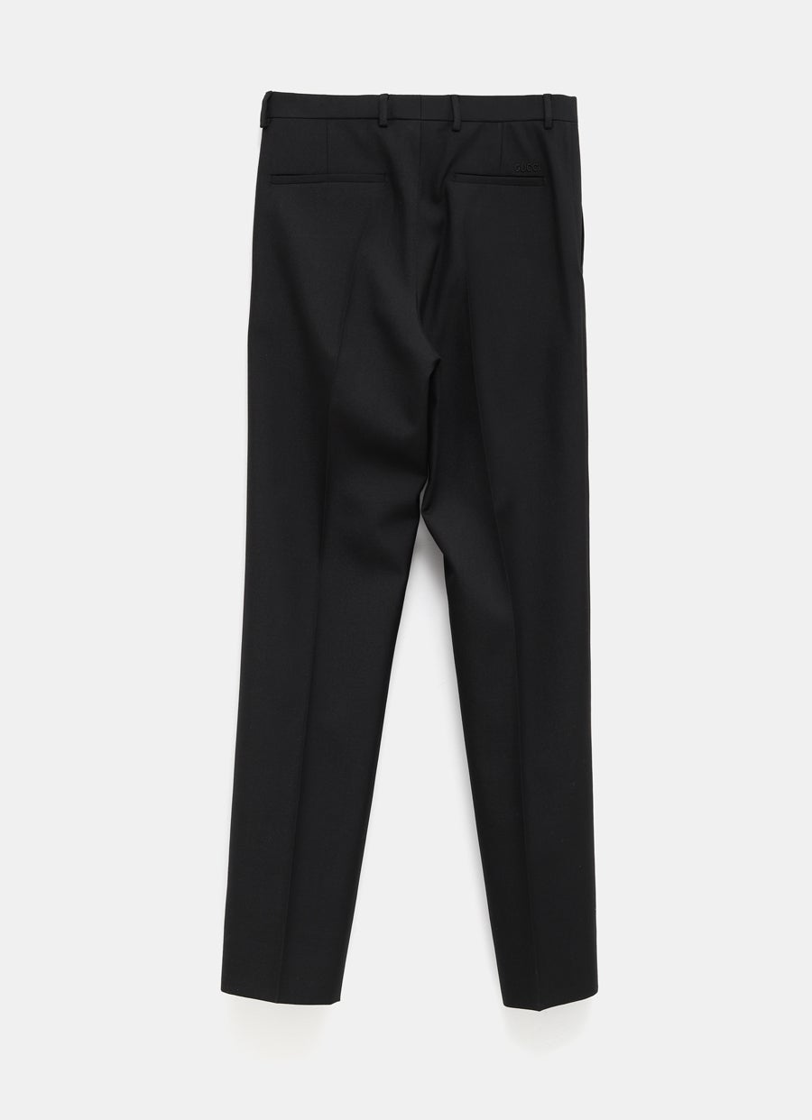 Wool Blend Twill Trousers