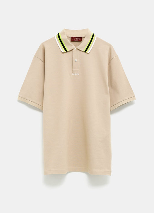 Cotton Polo Shirt with Embroidery