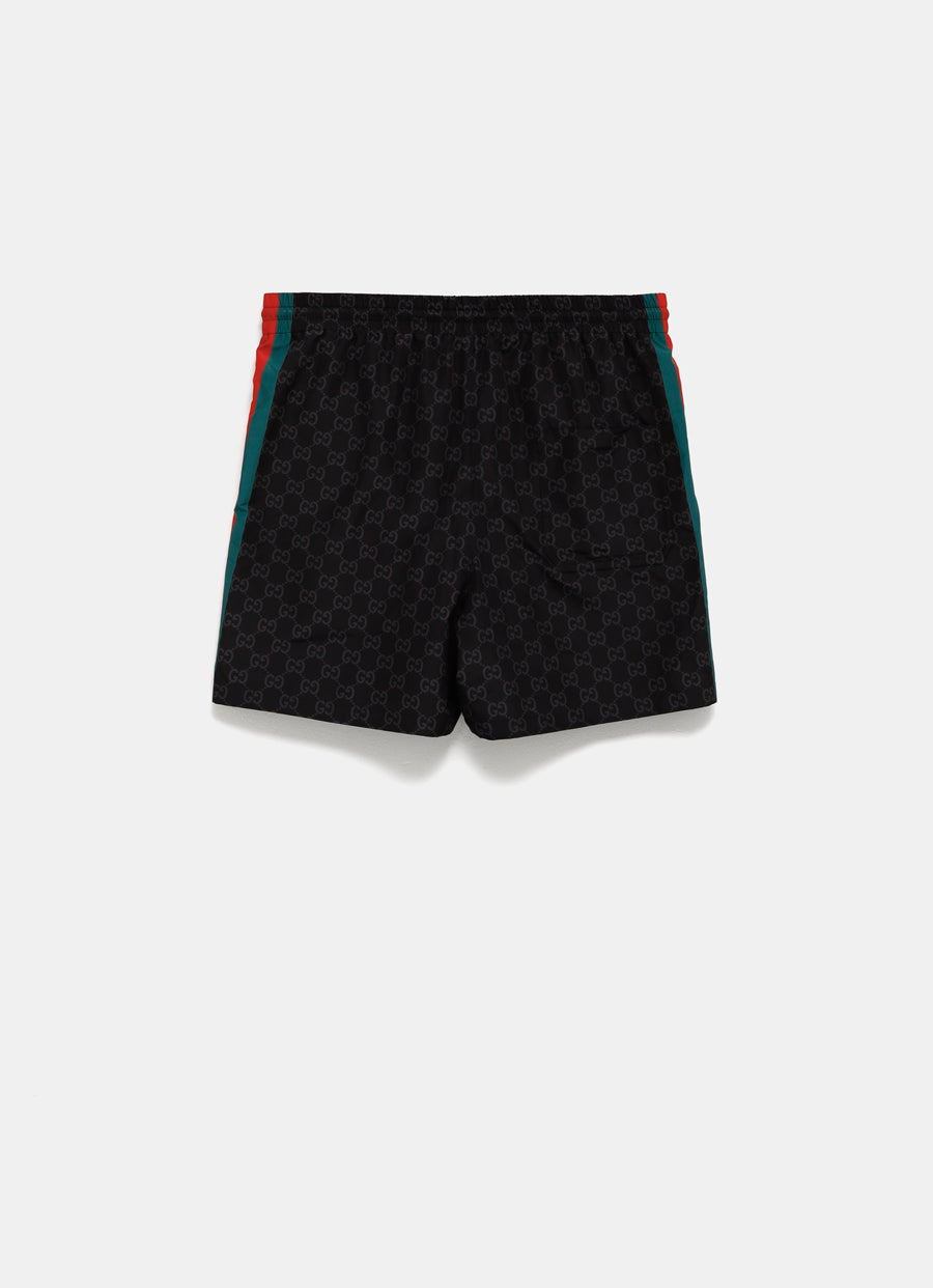 GG Jacquard Nylon Swim Shorts