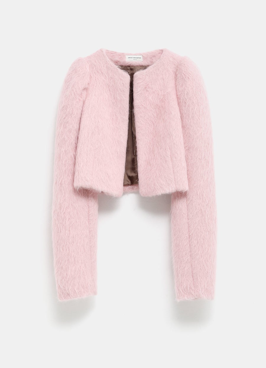 Furry Cropped Jacket