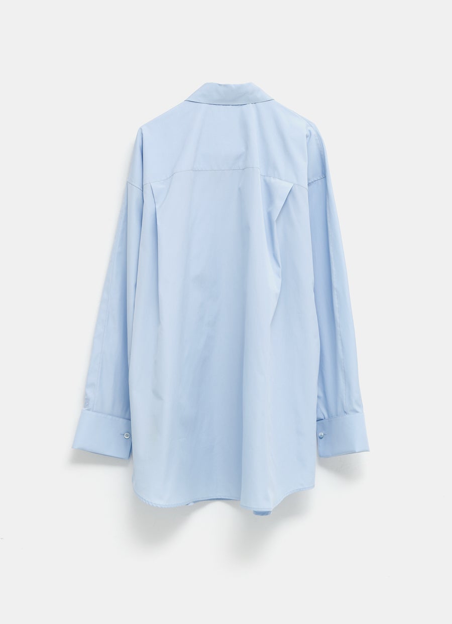 Draped Shirt in Cotton