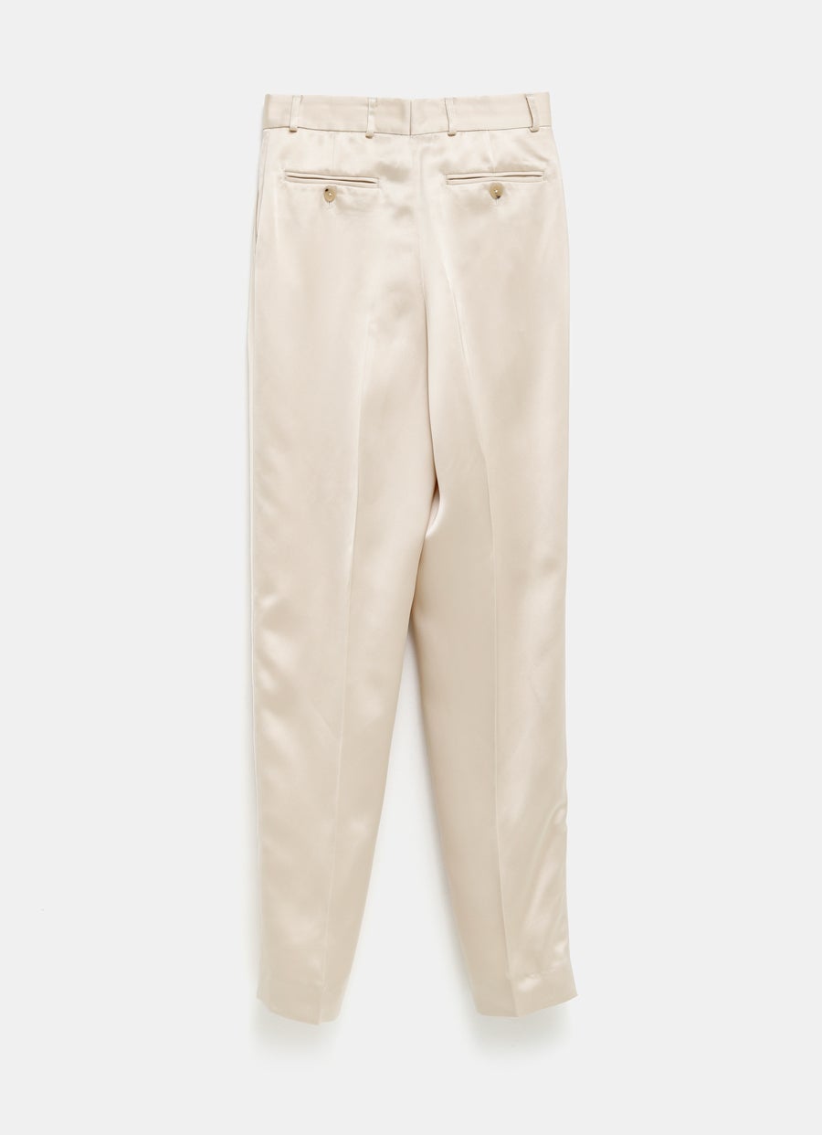 Fluid Satin Tapered Trousers