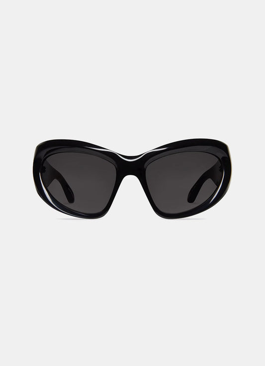 Wrap D-frame Sunglasses