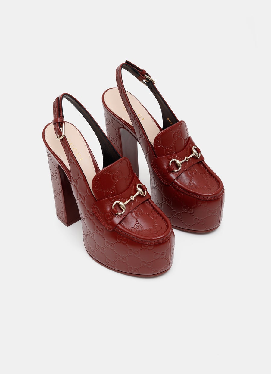 Horsebit Platform Loafer Slingback