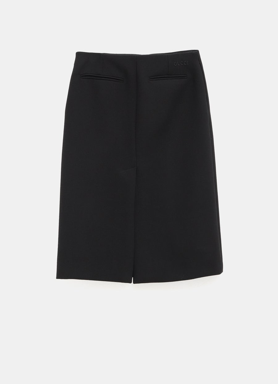 Wool Crepe Skirt