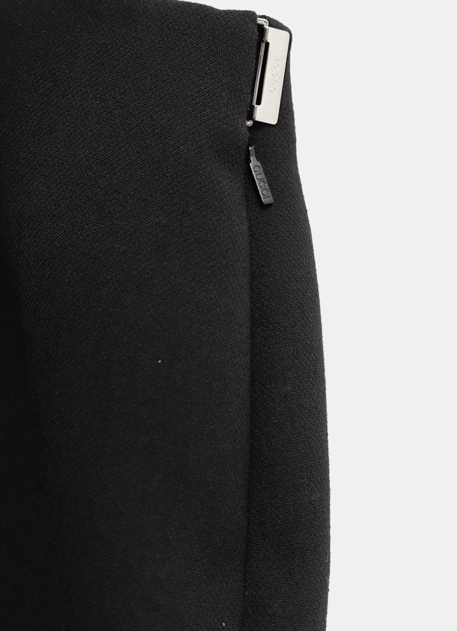 Wool Crepe Skirt