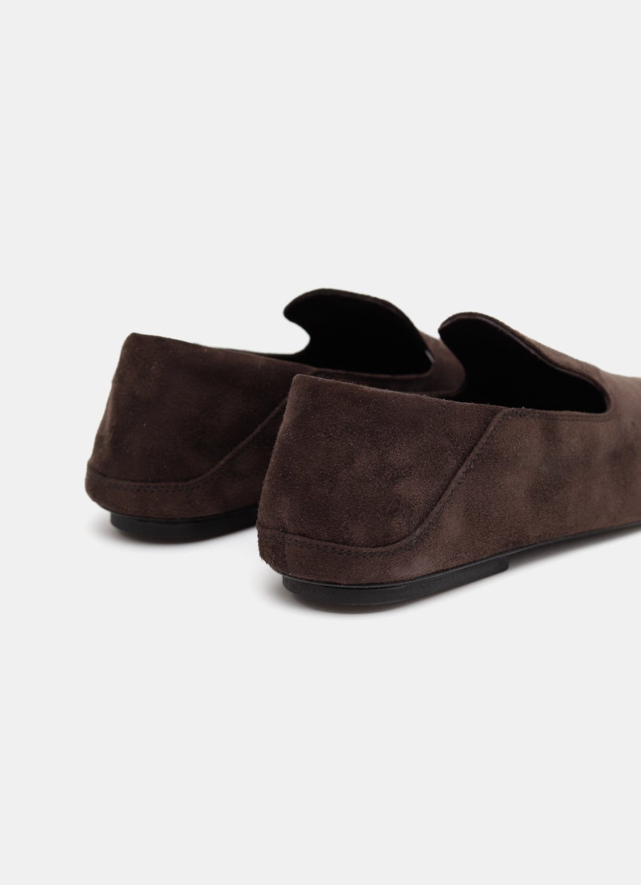 Square Toe Slip-On Flat Shoes