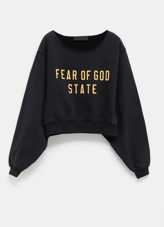 Cropped Fleece Crewneck