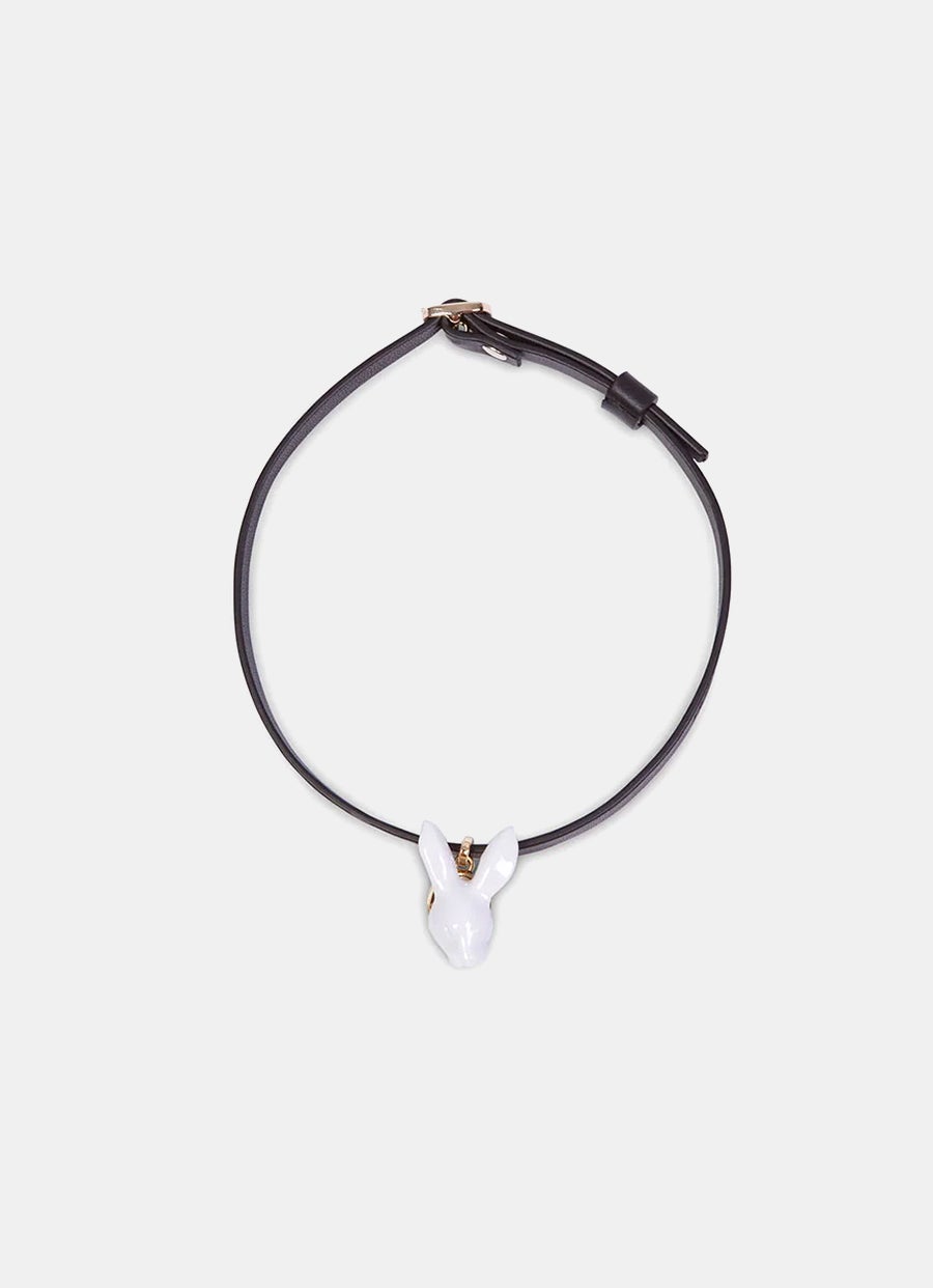 Rabbit Leather Choker