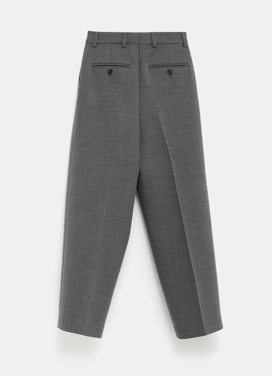 Pleated Straight Trousers