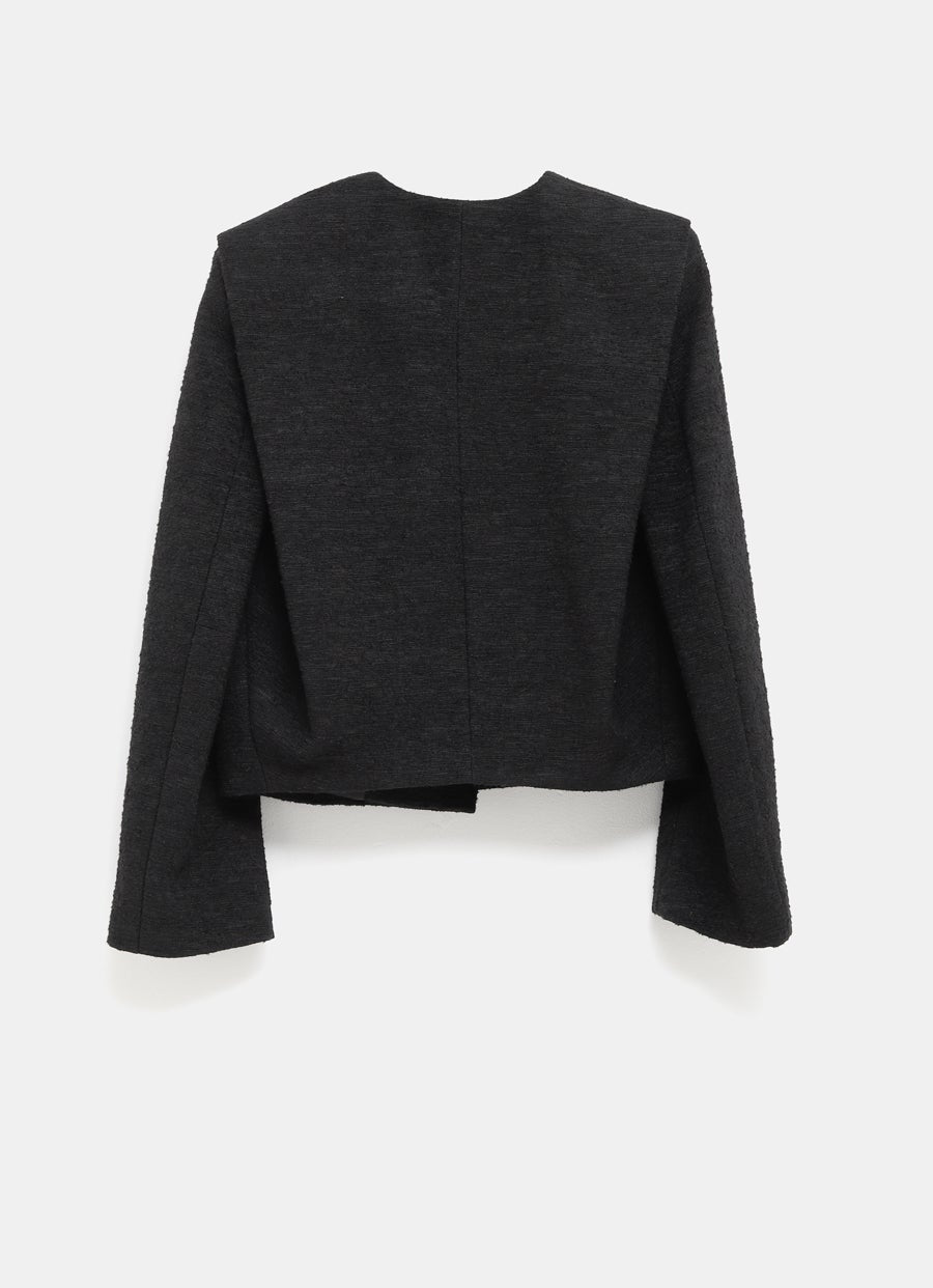 Cropped Bouclé Jacket