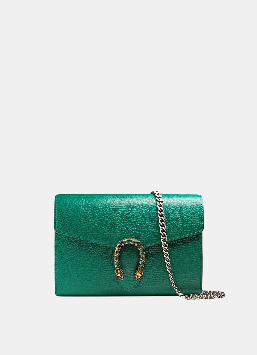 Dionysus Mini Leather Chain Wallet